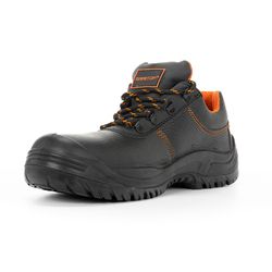 ORATIO, Zapato cuero negro grabado cordones S3 SR