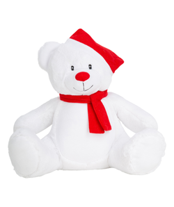 Weihnachts-Plüschbär mit Reißverschluss