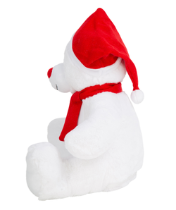 Weihnachts-Plüschbär mit Reißverschluss
