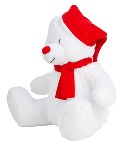 Weihnachts-Plüschbär mit Reißverschluss