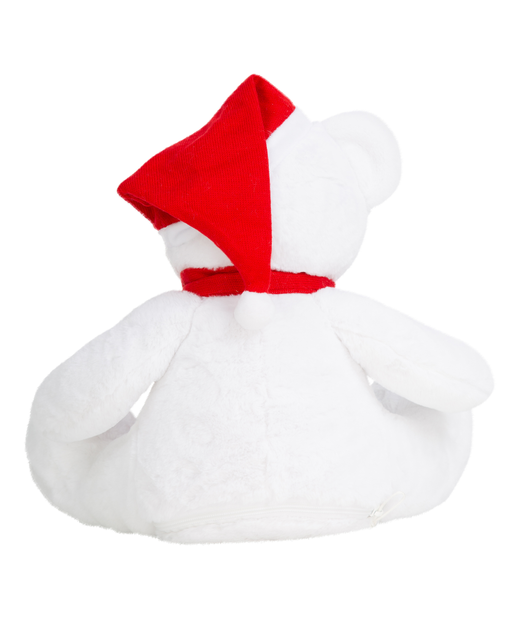 Weihnachts-Plüschbär mit Reißverschluss