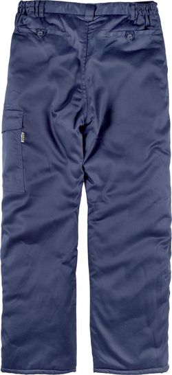 Gepolsterte Hose mit elastischer Taille und einer Tasche im Navy-Bein