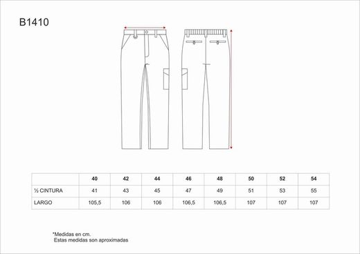 Gepolsterte Hose mit elastischer Taille und einer Tasche im Navy-Bein