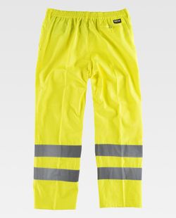Pantalón alta visibilidad con cintas reflectante Amarillo