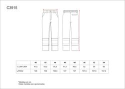 Pantalón alta visibilidad con cintas reflectante Naranja