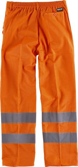 Pantalón alta visibilidad con cintas reflectante Naranja
