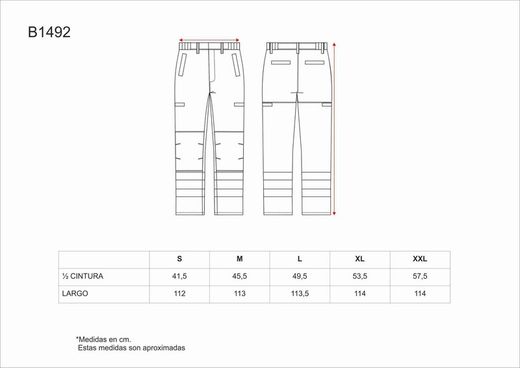 Pantalón AV ignífugo Amarillo / Marino