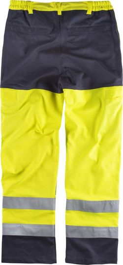 Pantalón AV ignífugo Amarillo / Marino
