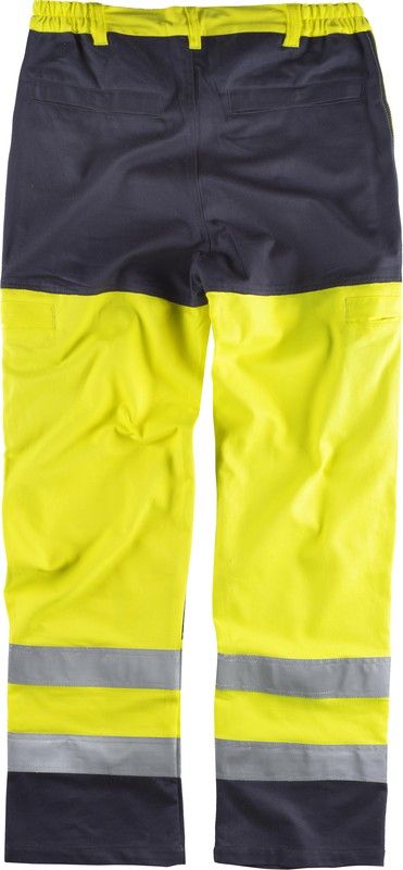 Pantalón AV ignífugo Amarillo / Marino