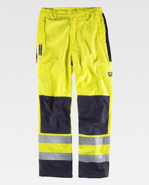 Pantalón AV ignífugo Amarillo / Marino