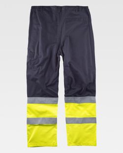 Flammhemmende AV-Hosen, Modacryl, Baumwolle und antistatisches Gewebe EN11611, EN11612, EN1149, EN61482 Navy Yellow AV