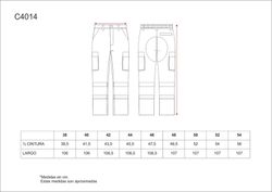 Zweifarbige Hose mit zwei gut sichtbaren Bändern und elastischem Bund Navy Orange AV