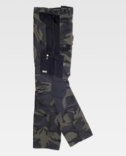 Pantalón Camuflage Gris Negro