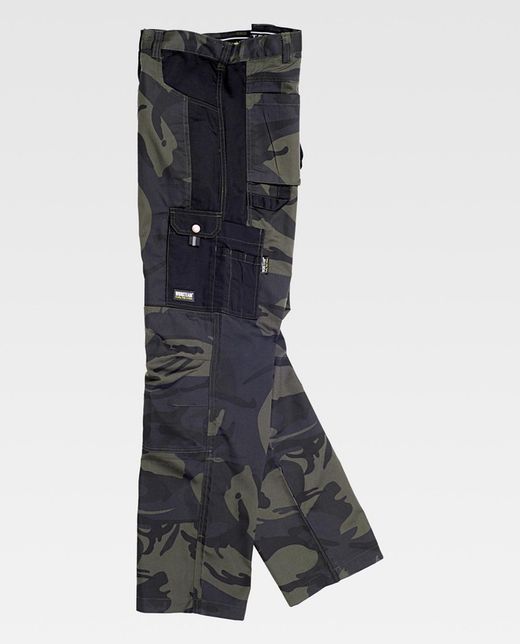 Pantalón Camuflage Gris Negro