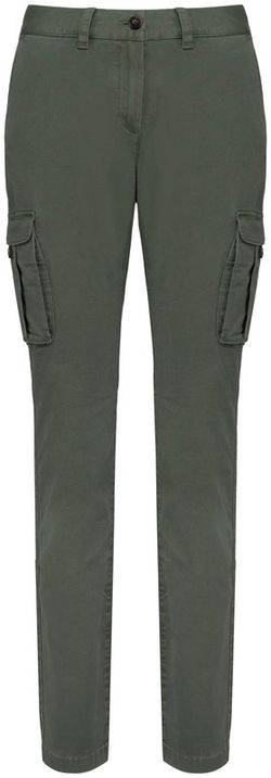 Umweltfreundliche ausgewaschene Cargohose für Damen