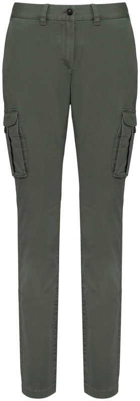 Umweltfreundliche ausgewaschene Cargohose für Damen