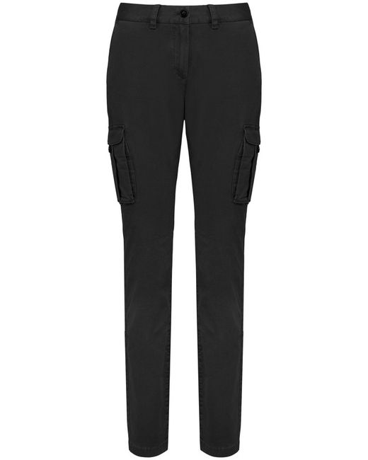Umweltfreundliche ausgewaschene Cargohose für Damen