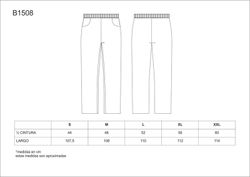 Pantalón cintura elástica y bolsillos, estampado rayas