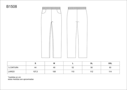 Pantalón cintura elástica y bolsillos, estampado rayas