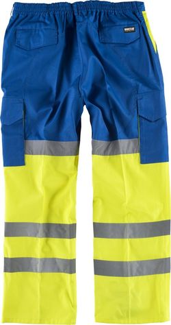 Warnkombinationshose mit reflektierenden Bändern EN471 Azulina Amarillo AV