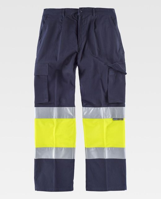 Kombinierte Hose mit elastischer Taille, mehreren Taschen, 2 Bändern AV Marino Yellow AV