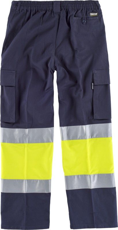 Kombinierte Hose mit elastischer Taille, mehreren Taschen, 2 Bändern AV Marino Yellow AV