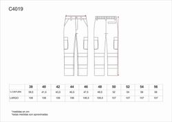 Kombinierte Hose mit elastischer Taille, mehreren Taschen, 2 Bändern AV Marino Yellow AV