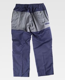 Kontrast Knie und Knie Hose in Kontrast Navy Grey