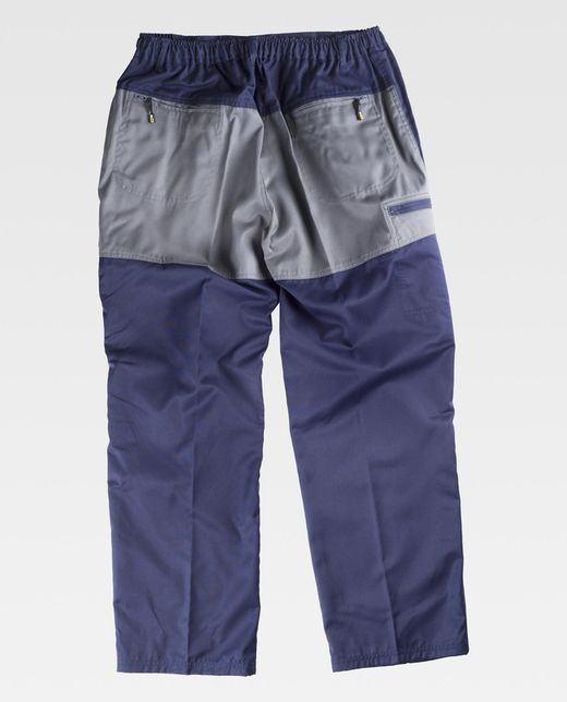 Kontrast Knie und Knie Hose in Kontrast Navy Grey