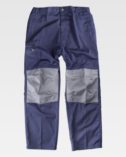 Kontrast Knie und Knie Hose in Kontrast Navy Grey