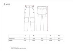 Kombinierte Knie- und Kontrasthose schwarz grau