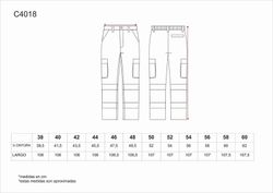 Pantalón con 2 cintas de alta visibilidad y reflectante Gris Amarillo