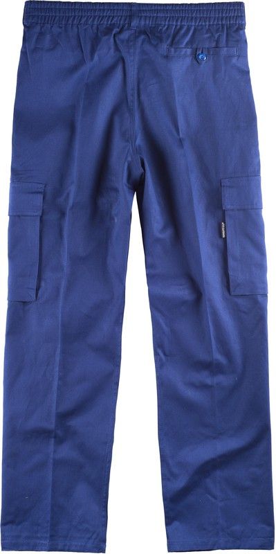 Pantalón con cintura elástica 100% Algodón Azulina