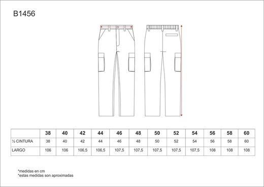 Pantalón con cintura elástica 100% Algodón Azulina