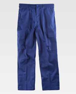 Pantalón con cintura elástica 100% Algodón Azulina