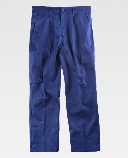 Pantalón con cintura elástica 100% Algodón Azulina