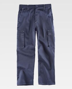 Pantalón con cintura elástica Marino