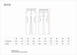 Hose mit elastischer Taille, Po-Verstärkung und mehreren Taschen mit Kontrastnähten Navy