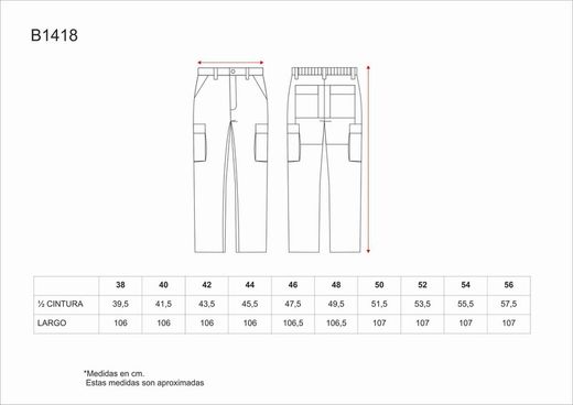 Hose mit elastischer Taille, Po-Verstärkung und mehreren Taschen mit Kontrastnähten Grün