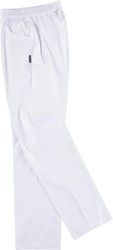 Pantaloni con elastico in vita, senza patta e con 2 tasche laterali bianche