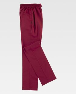 Hose mit elastischer Taille, ohne Fliege und mit 2 Seitentaschen Kastanienbraun