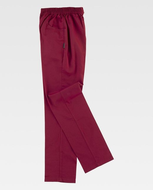 Hose mit elastischer Taille, ohne Fliege und mit 2 Seitentaschen Kastanienbraun