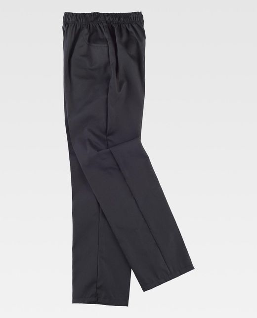 Hose mit elastischer Taille, ohne Fliege und mit 2 Seitentaschen Schwarz