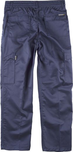 Hose mit elastischer und dreifach genähter Navy mit mehreren Taschen