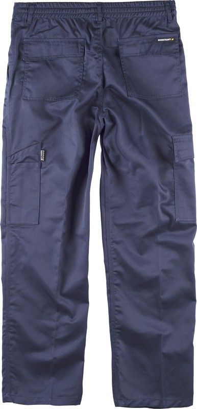 Hose mit elastischer und dreifach genähter Navy mit mehreren Taschen