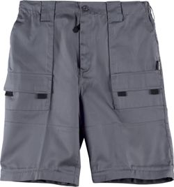 Hose mit abnehmbaren Beinen, elastischer Taille und mehreren Taschen Grau