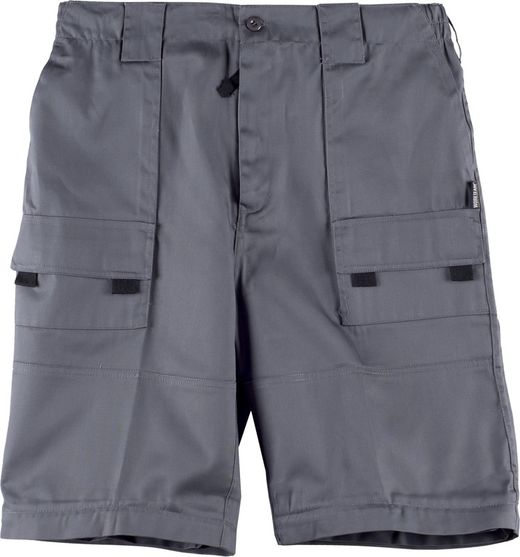 Hose mit abnehmbaren Beinen, elastischer Taille und mehreren Taschen Grau
