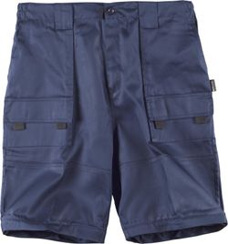 Hose mit abnehmbaren Beinen, elastischer Taille und Navy mit mehreren Taschen