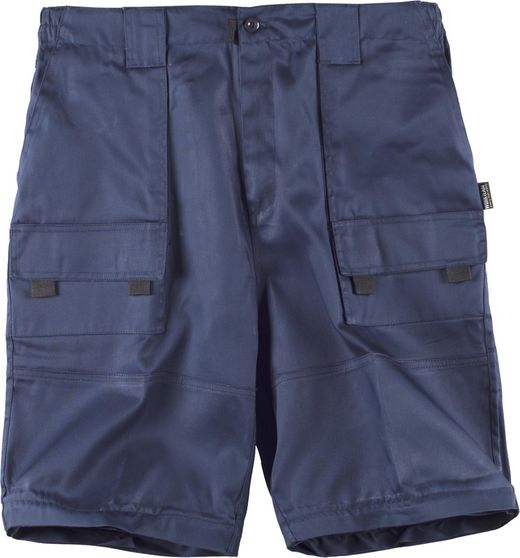 Hose mit abnehmbaren Beinen, elastischer Taille und Navy mit mehreren Taschen
