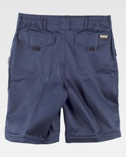 Pants with detachable legs, elastic waist and multi-pocket Navy